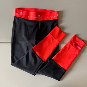 Stellasport for Adidas neon coral leggings size S